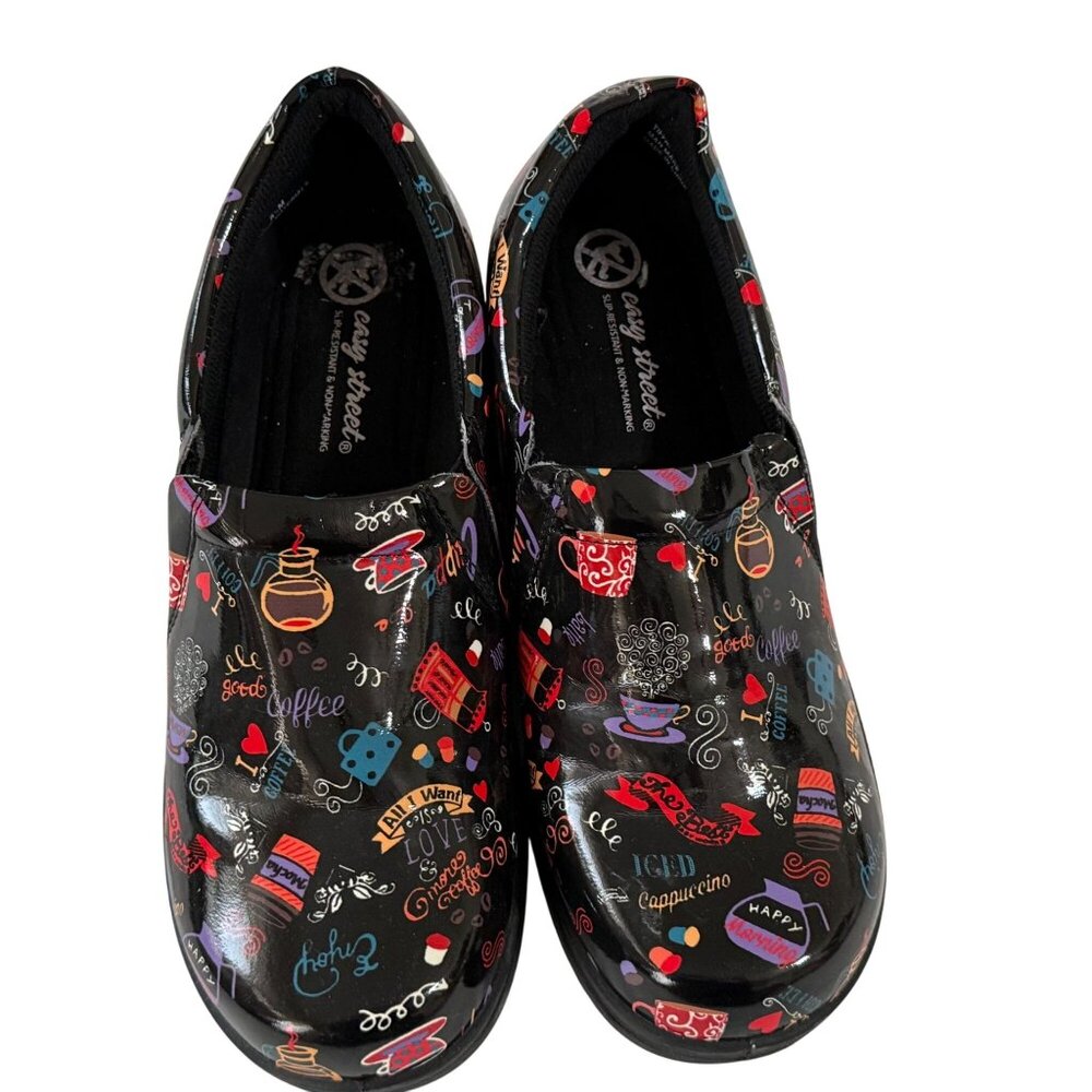 Easy Works Slip resistant Hot Coffee Black , Work shoes size 8.5 tiffany